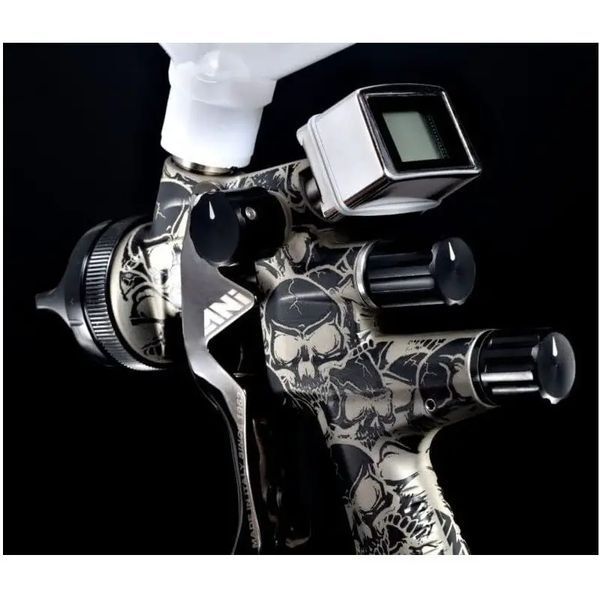 Краскопульт ANI SKULL TMD1 (ТРИ В ОДНОМ - WB - CLEAR - HVLP) Дюза 1.3 мм / 1/4MG AH1535010A фото